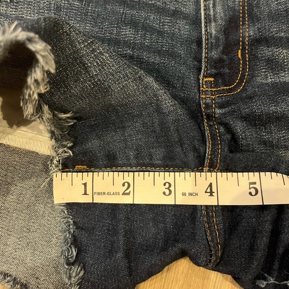 Dark denim mini shorts - Picture 5 of 7